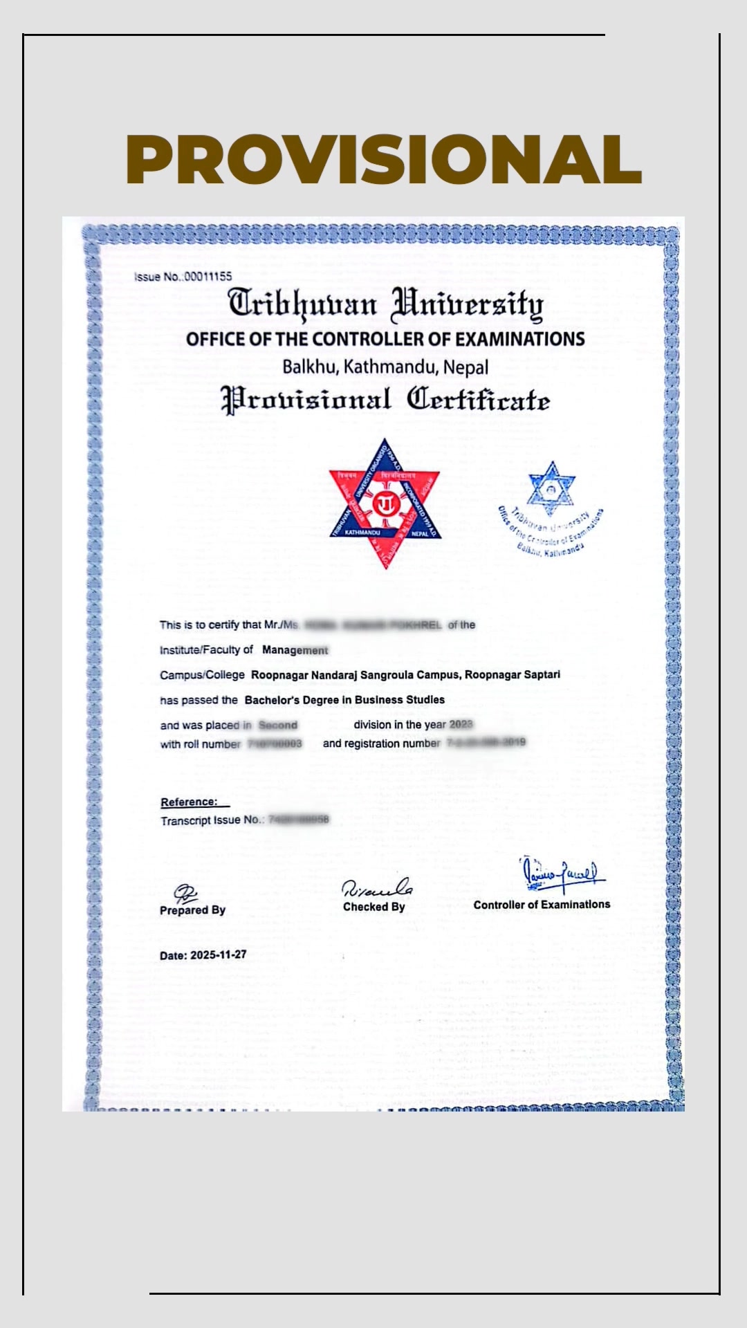 TU ,NEB का Equivalent,Transcript, Provisional,Migration, WES सम्बन्धि ...