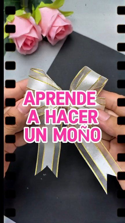 Aprende a hacer un Moño hermoso en Cinta Organza! Sigue el Paso a Paso ...