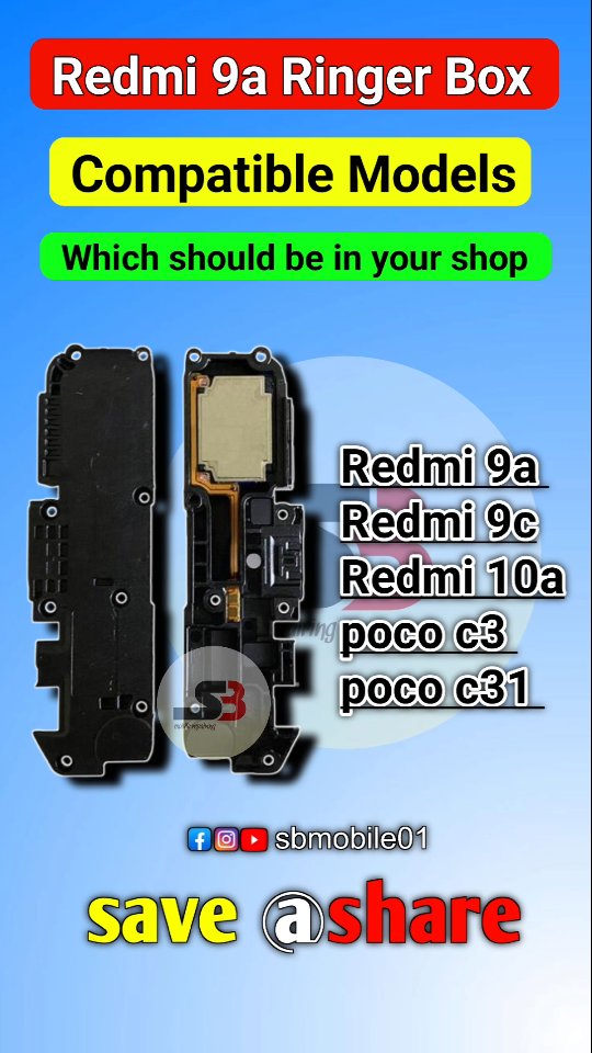 Redmi 9a Ringer Box compatible models list Vivo Y20 Ringer Box ...