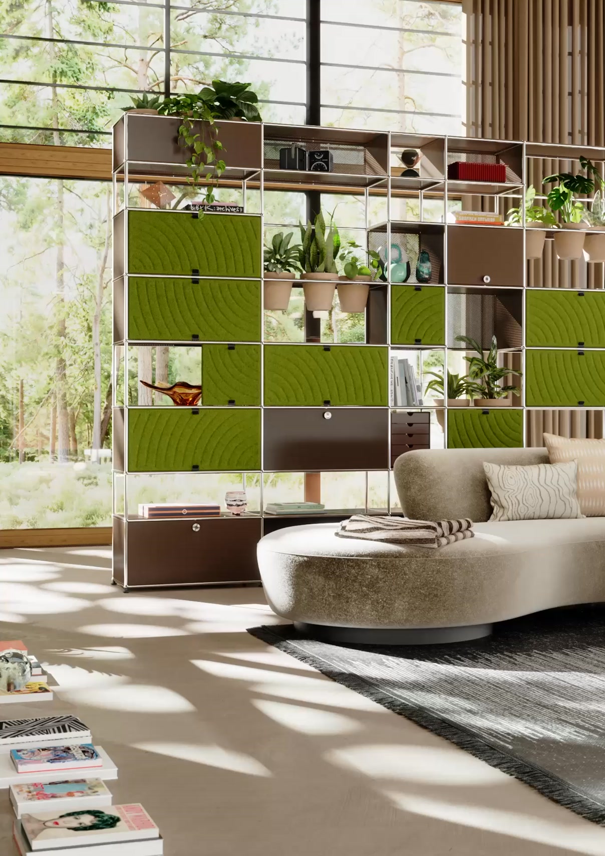 Playful, soft, easy – Ergänze deinen Designklassiker von USM um eine warme, spielerische Note. Besuche uns und entdecke das USM Haller Soft Panel! https://scpl.io/16325_usm-haller_8817 #USMhaller