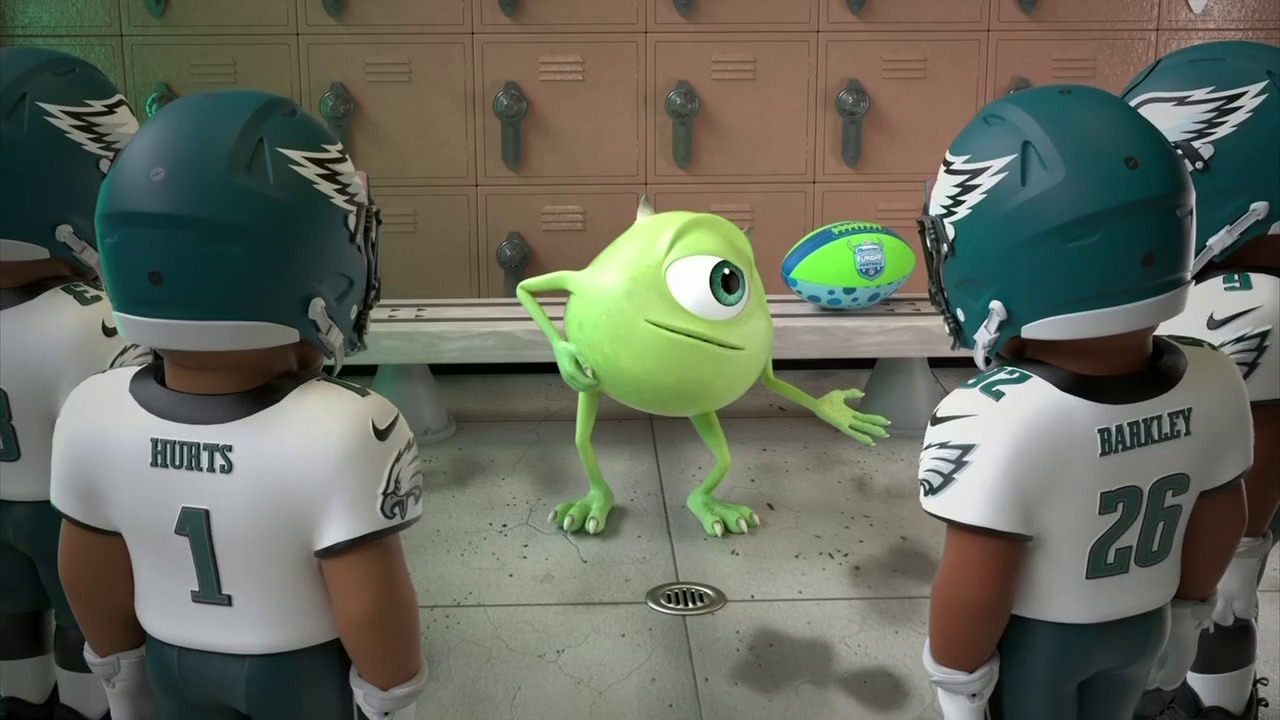 disney xd old shows football helmet Houston Oilers Riddell SpeedFlex Mike and Sulley got the