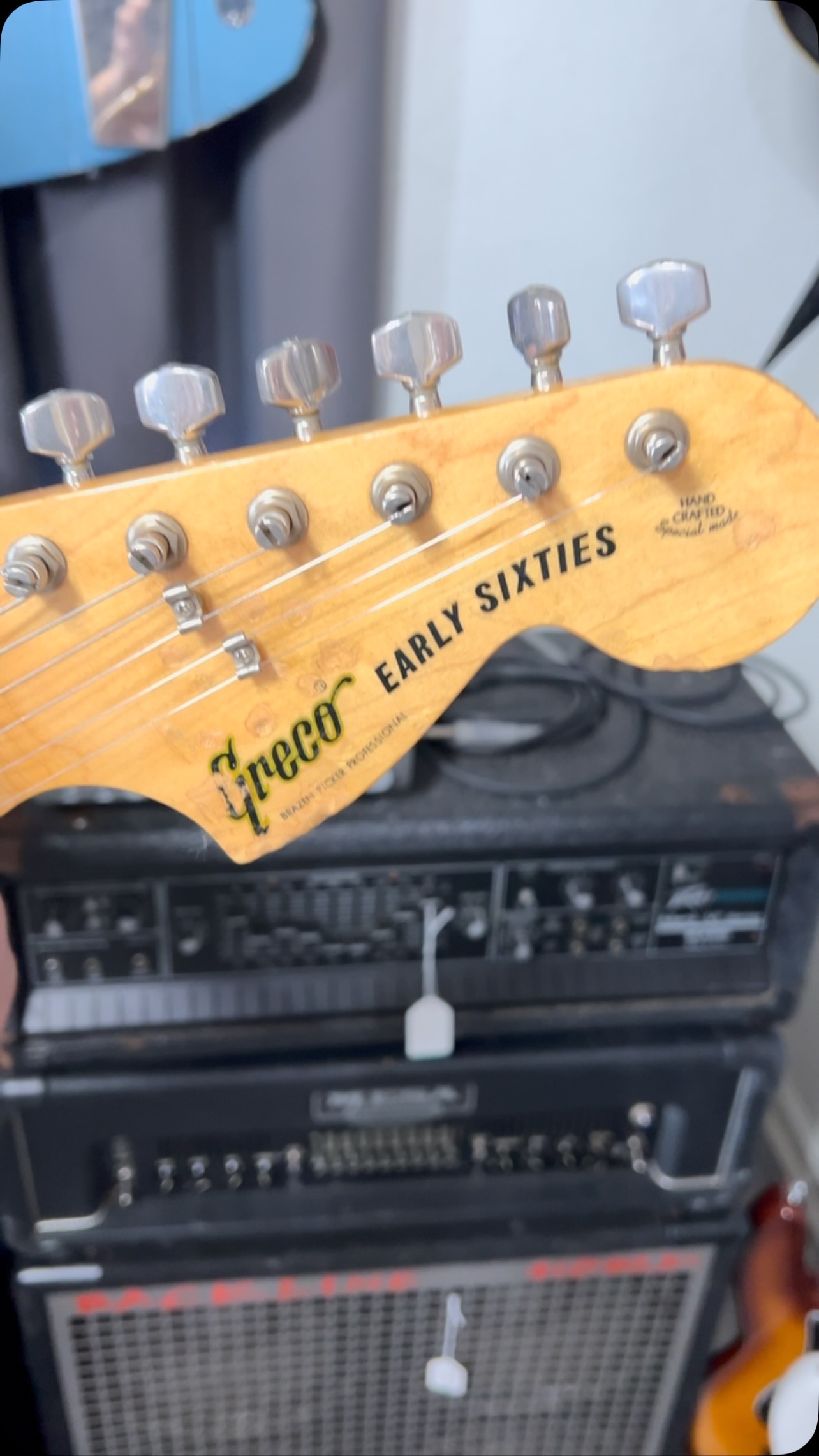 Now playing: 1984 Greco JS-55 John Sykes model.