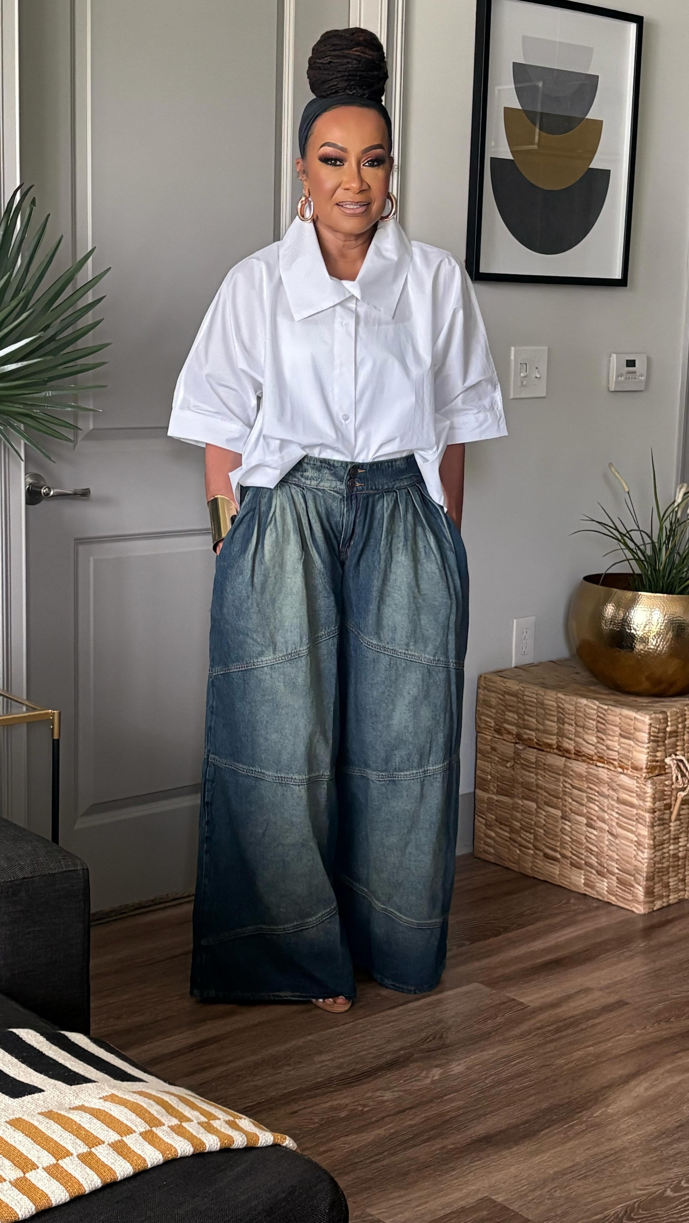 トップス THE TOE denim setup S size White TOPS – THE TOÉ