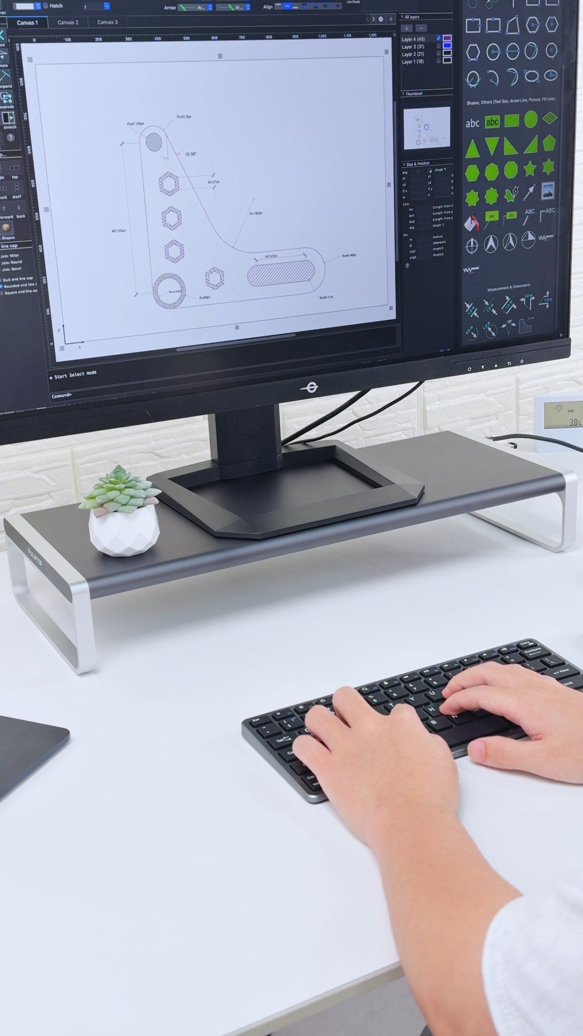 Speed. Power. Organization. The Ultimate Monitor Docking Station 🥰 13 ...