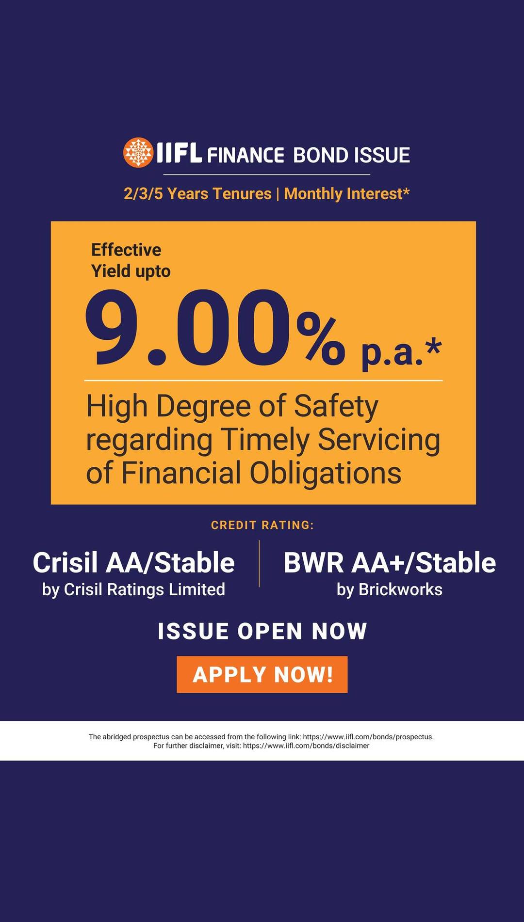 IIFL Finance Bond Issue is now open to apply. Invest in Secured, Rated ...