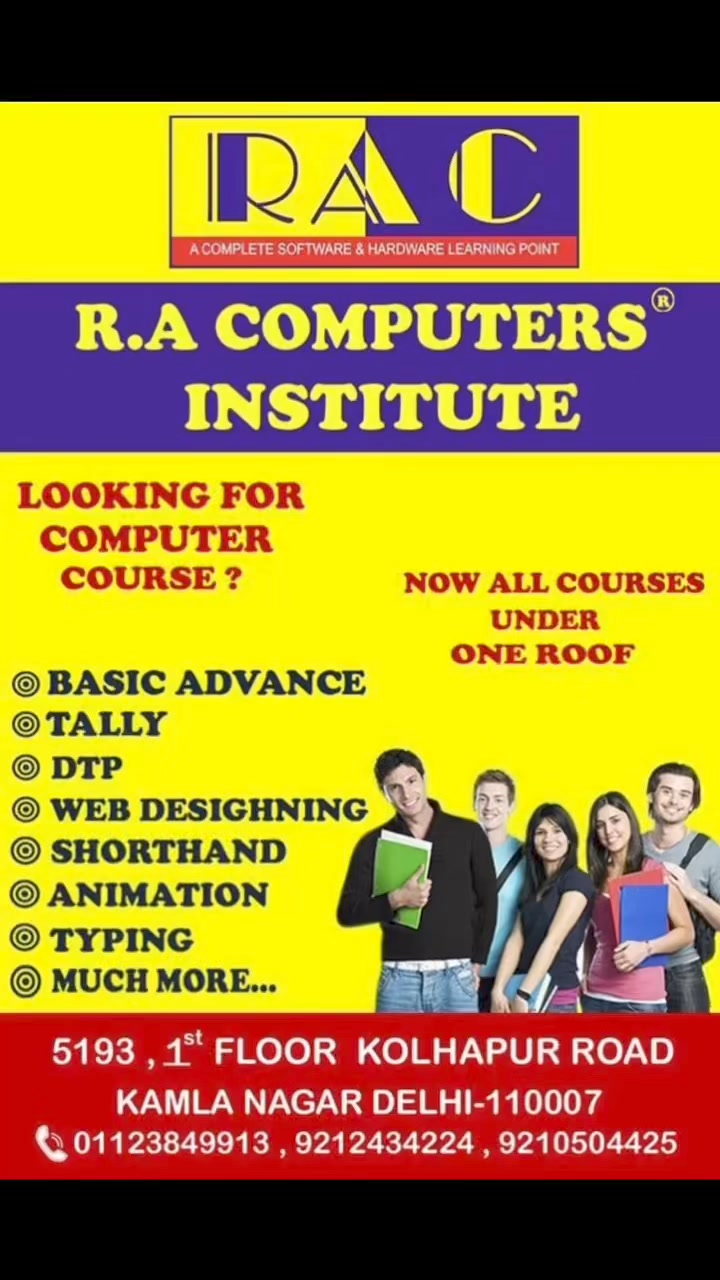R.A. Computers Institute | New Delhi