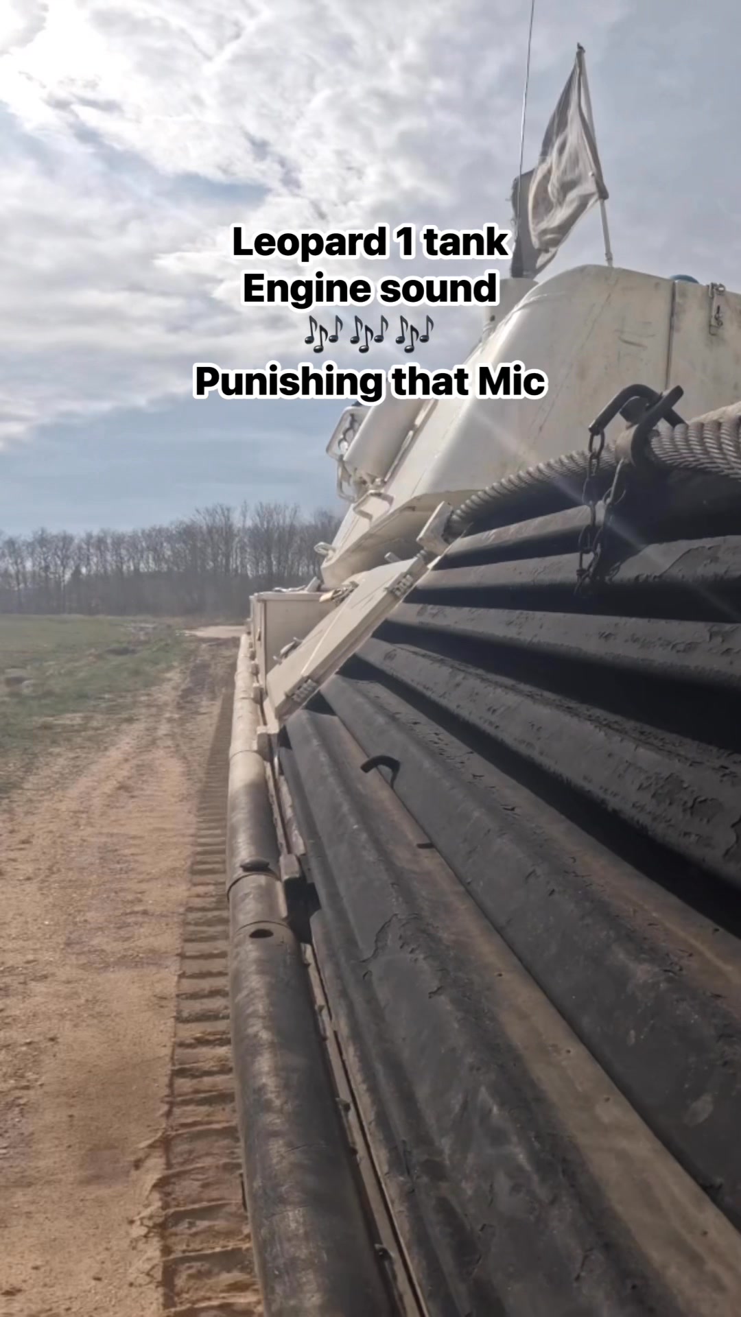 Leopard 1 tank engine sound - punishing that mic 😊🎶 #sound #music # ...