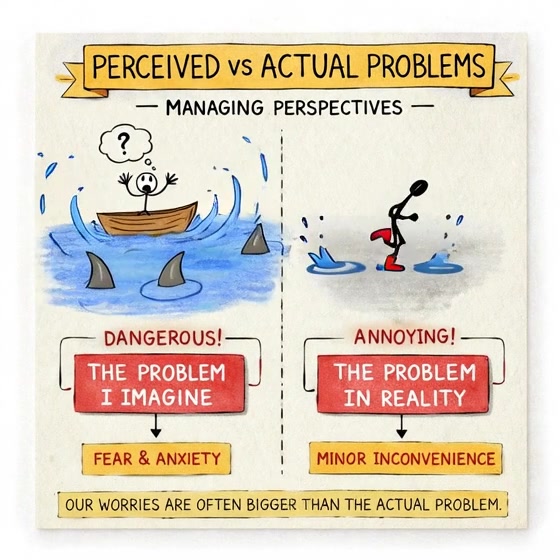 Our worries are often bigger than the actual problem. We tend to ...
