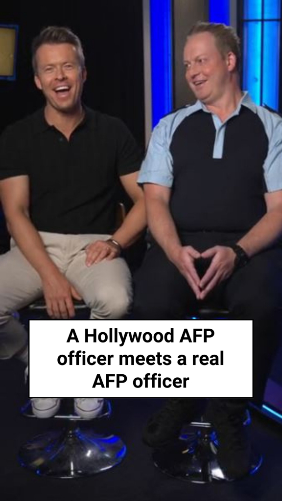 A Hollywood AFP officer meets a real AFP officer! Be sure to see the ...