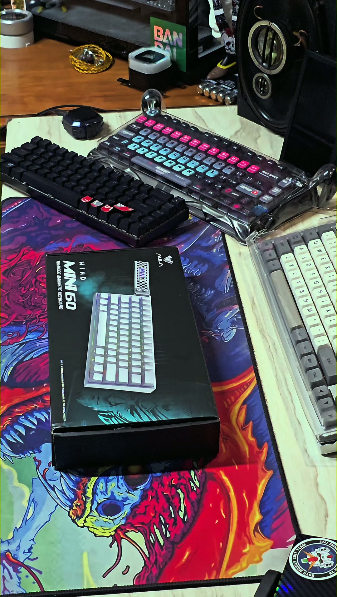 Hephboard H1-Hera keyboard sound test with red hall effect switches