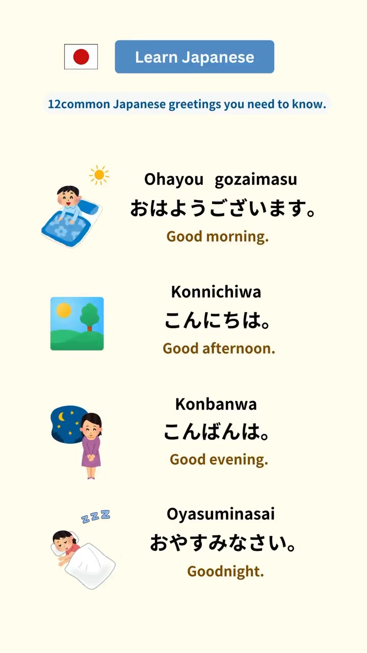 12 common Japanese greetings you need to know ✓ | Welcome to