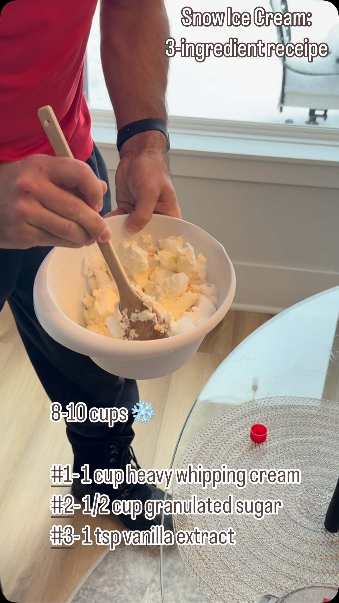 3 ingredient snow ice cream recipe!!! | Meteorologist Dan Skoff | Facebook