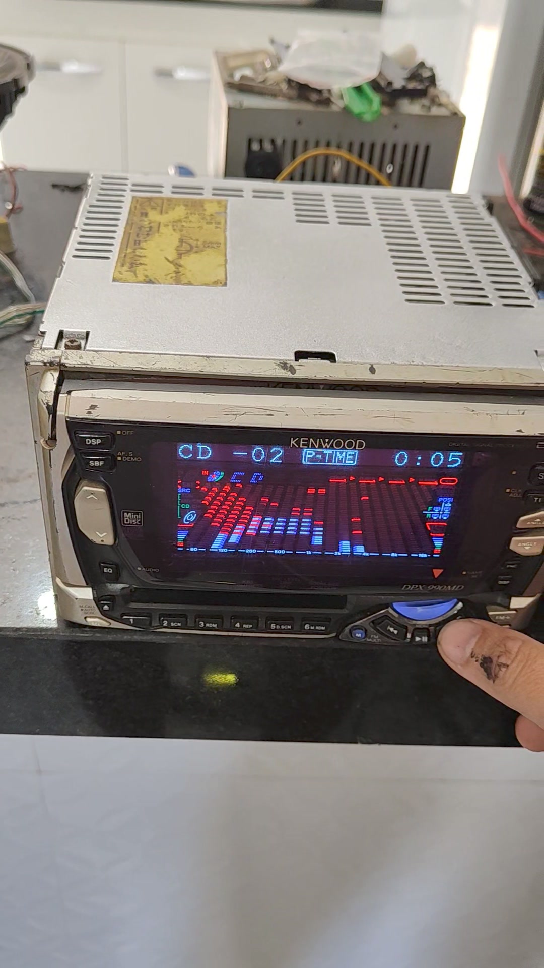 Kenwood dpx 990md raro funcionando certinho, md, cd, rádio