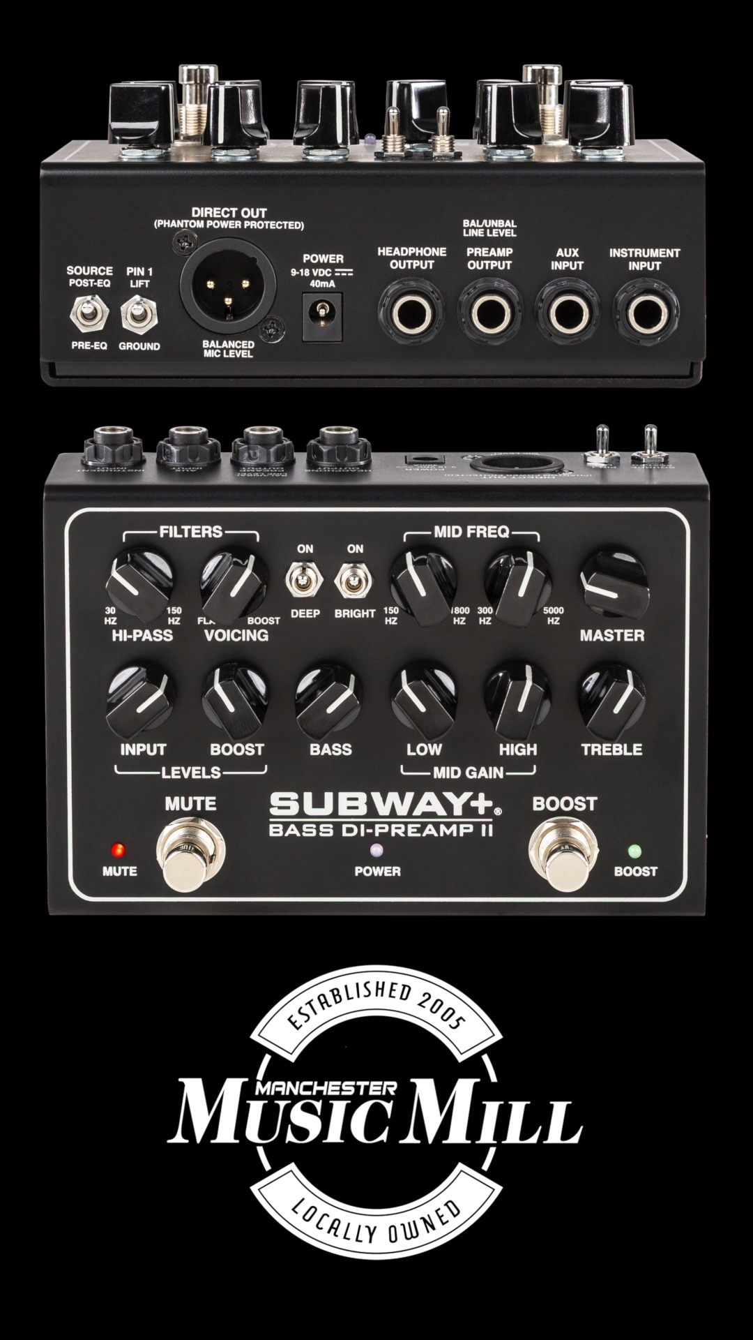 New Release! The MESA Subway+ Bass DI-Preamp II is a compact, full