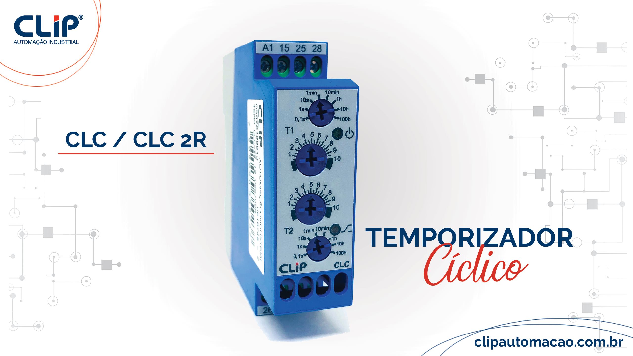 Temporizador Cíclico Analógico CLC / CLC2R - Clip Automação Industrial ...