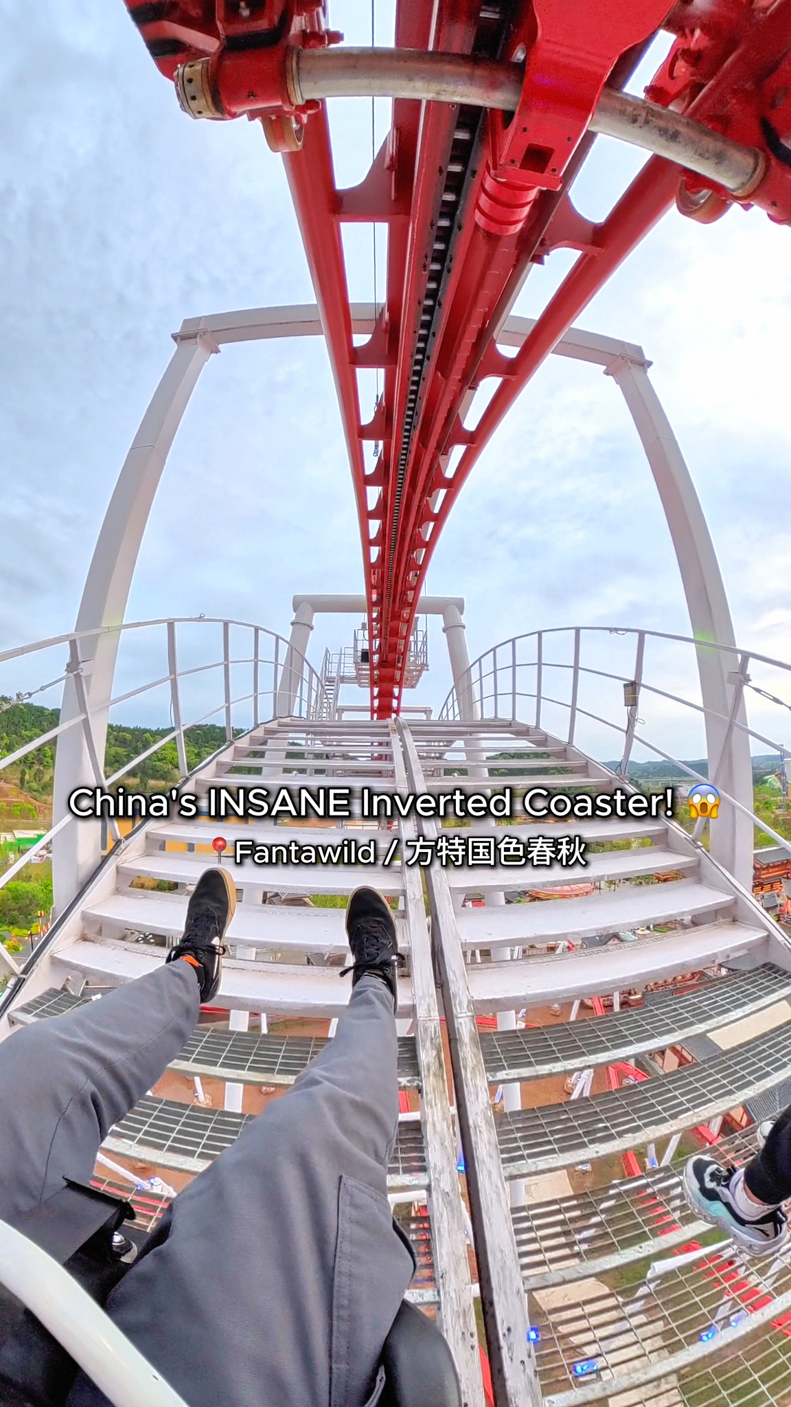 Who needs Dive Coasters when you can have a first drop as steep as