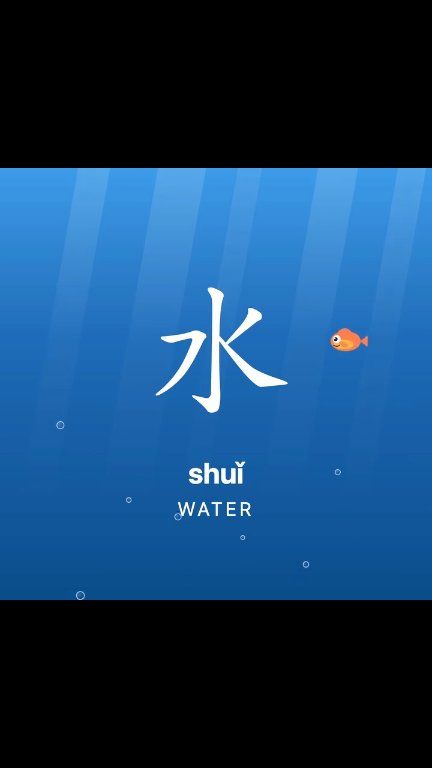 Learn Chinese one character at a time 🇨🇳 Today’s character: 水 (Shuǐ ...