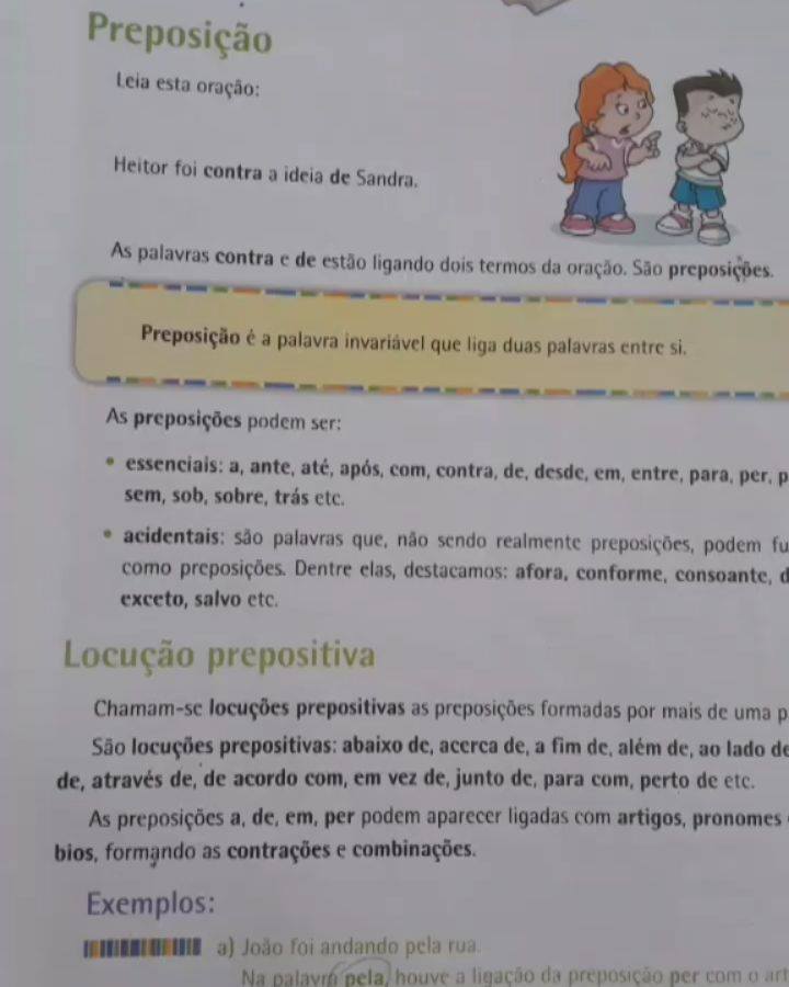 Música: Preposição cantada pelos alunos. A, ante, até, após, com ...