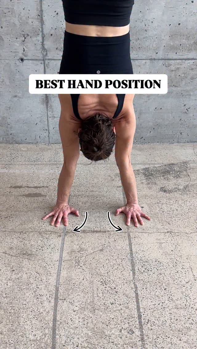 The position of your hands in a handstand is crucial, as it directly ...