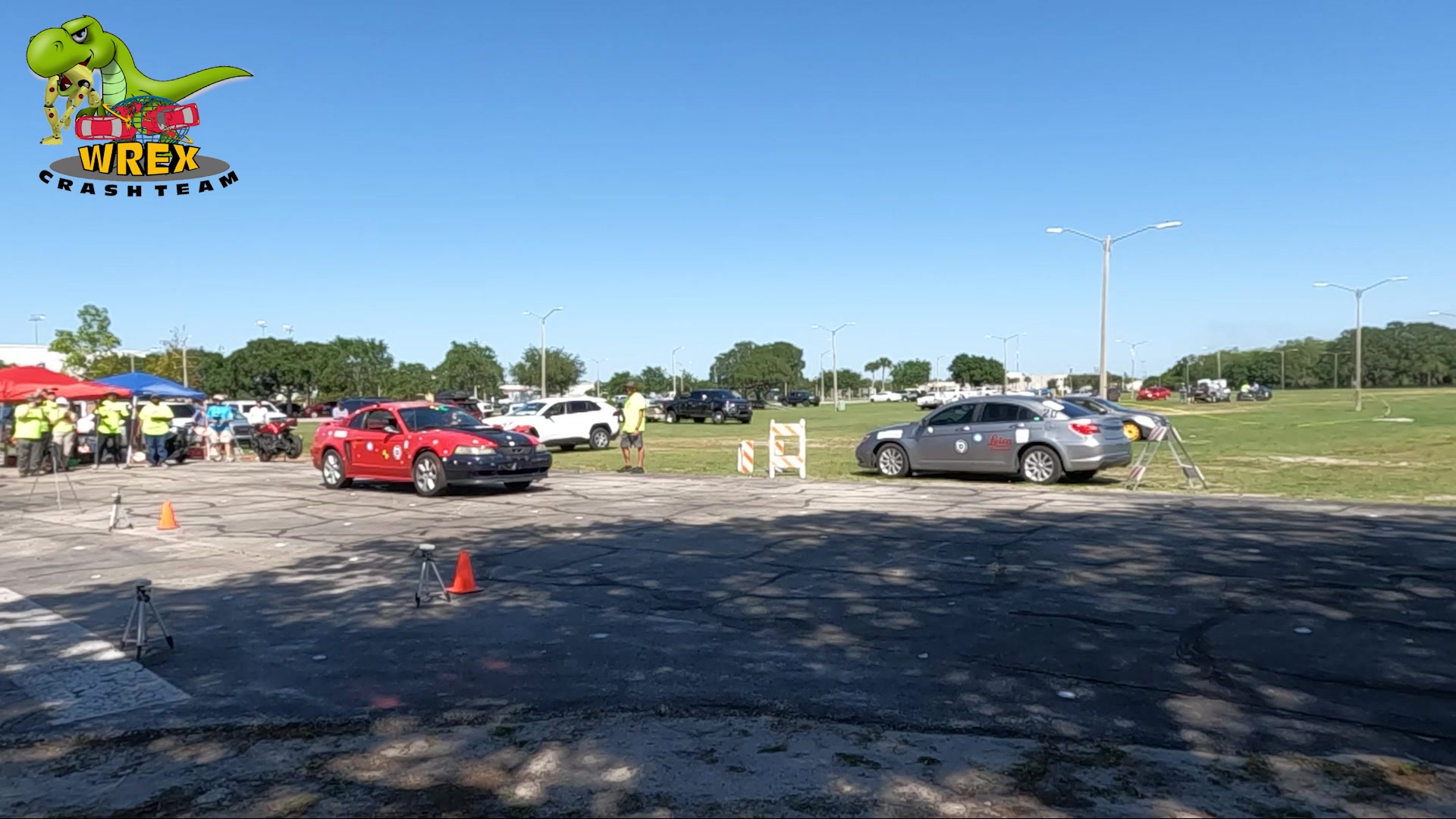 WREX crash test 19 was a 2014 Kawasaki Ninja ZX-6R versus a 2003