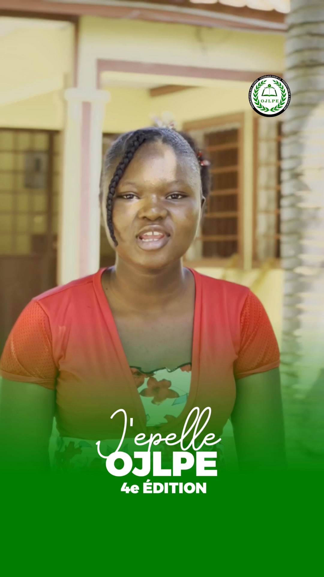 J’épelle OJLPE 4e édition/ février 2026 votez Erlande BENJAMIN, code ...