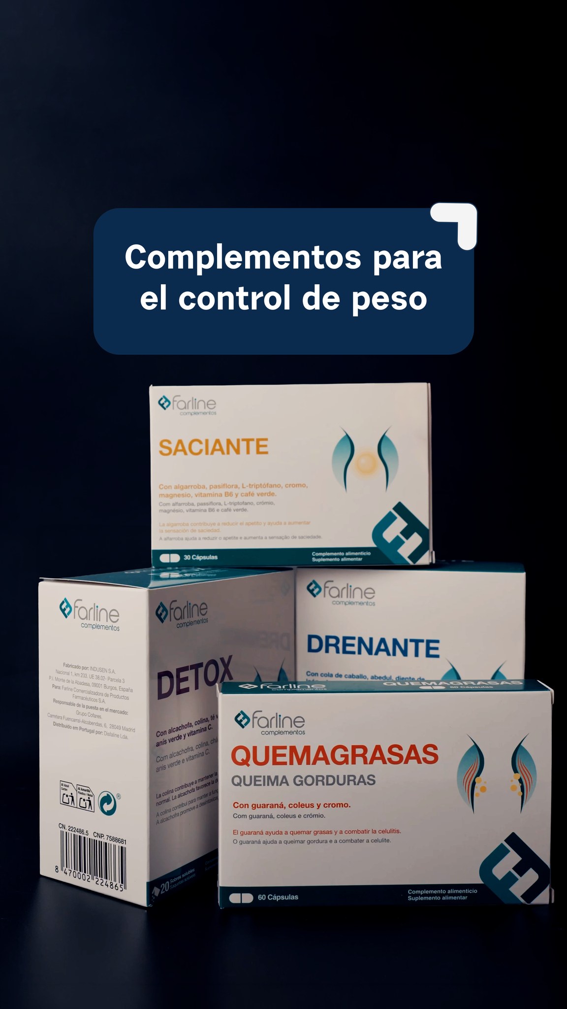 El control del peso corporal forma parte de un enfoque global de bienestar que combina hábitos saludables, alimentación equilibrada y apoyo nutricional. , @Farline cuenta con complementos saciantes,