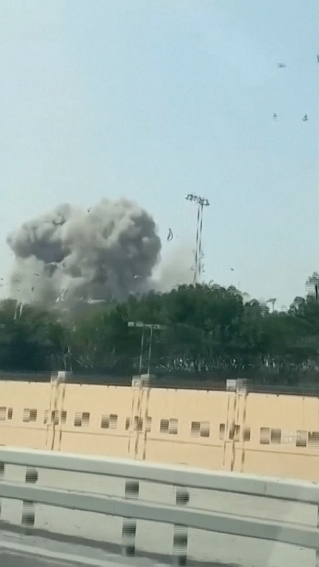 CAUGHT ON CAM: STRIKE NEAR U.S. BASE IN BAHRAIN Eyewitness video ...