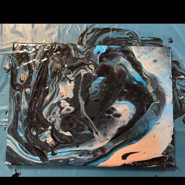 *Pouring* Ihr braucht: *Acryfarbe (hier von Tedi) #werbung 😉* Fluid-Medium Glänzend (hier von boesner) #werbung 😉* Silikon-Öl Fluid (hier von createc) #werbung 😉* Holzspatel* Becher* Leinwand*