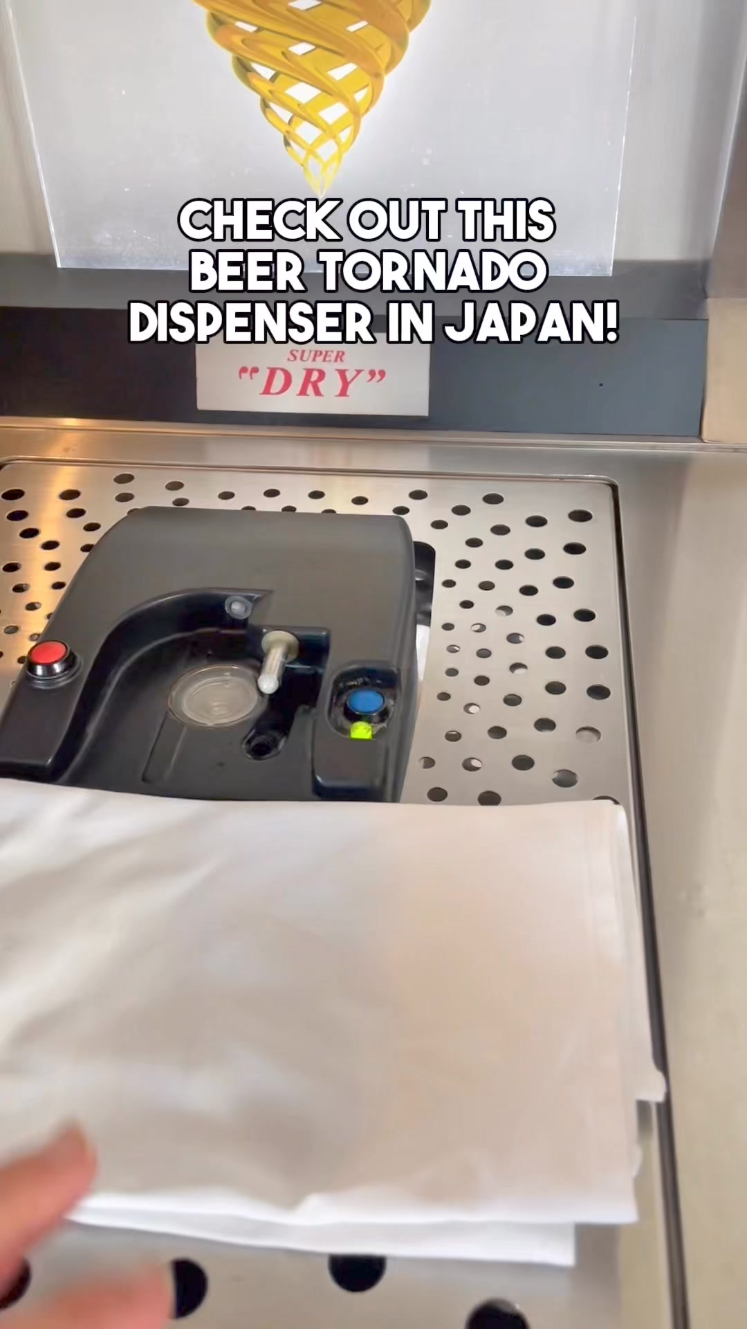 Check out this Beer Tornado Dispenser from Asahi. Such a cool
