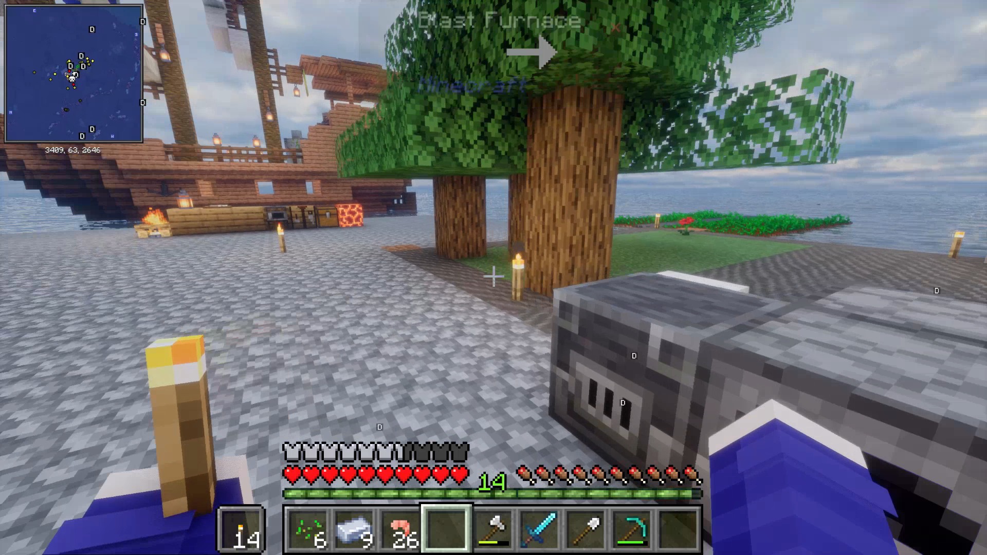 Minecraft 100 วัน เอาชีวิตรอดมหาสมุทรต้องสาป EP.3 !! #utit #utitch # ...