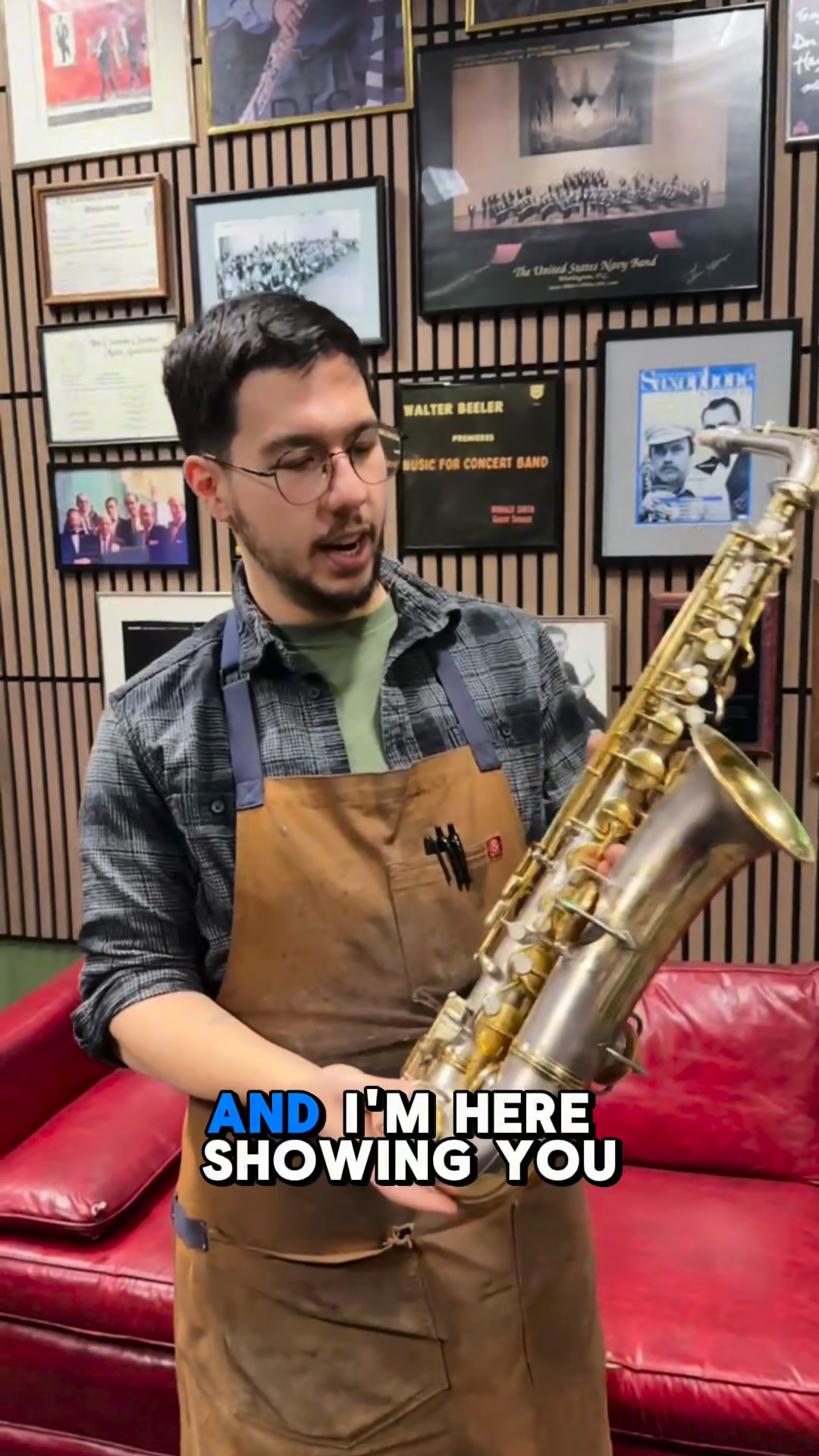 Check out this great C Melody Sax from 1906 fresh off the bench