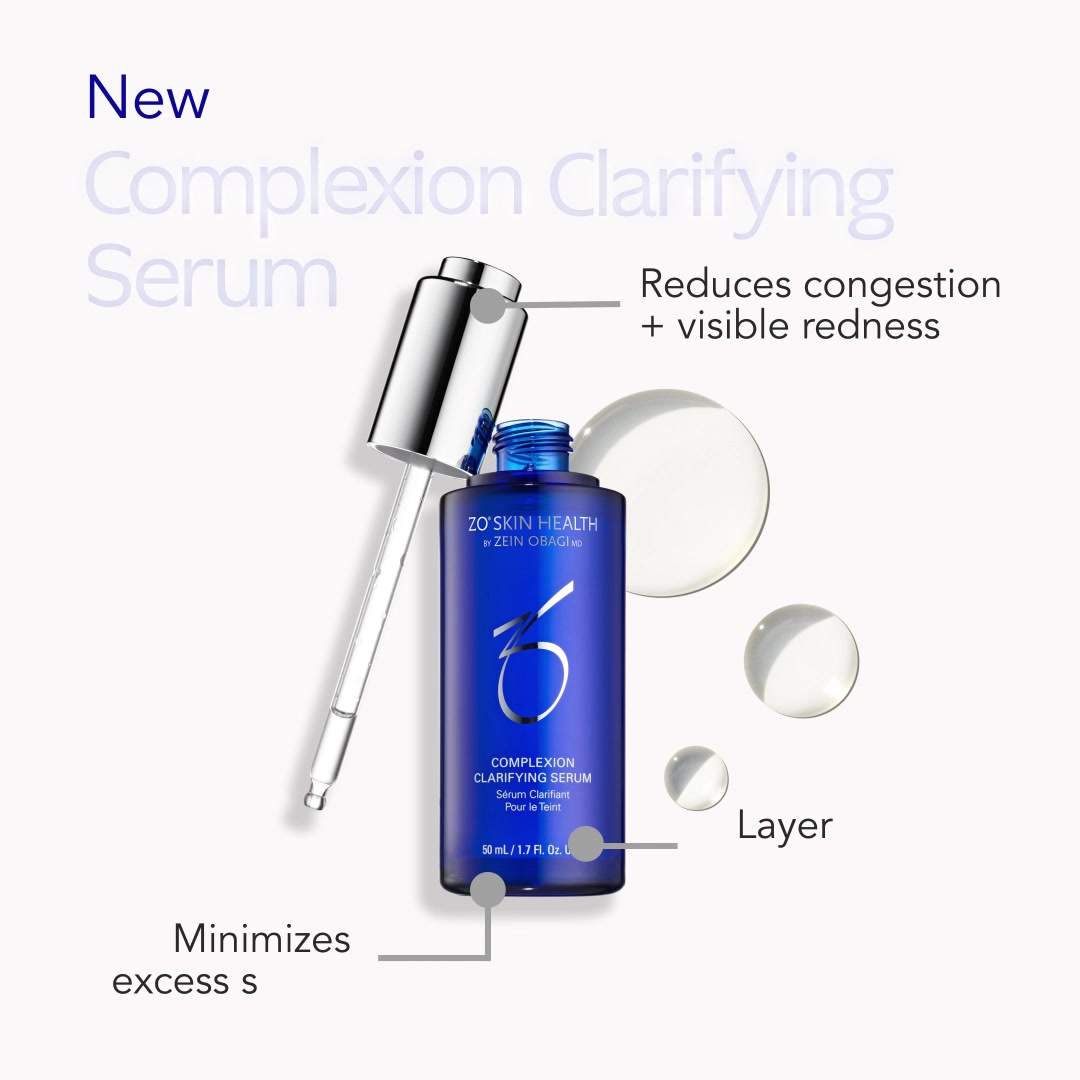 Introducing ZO's new Complexion Clarifying Serum. Clinically