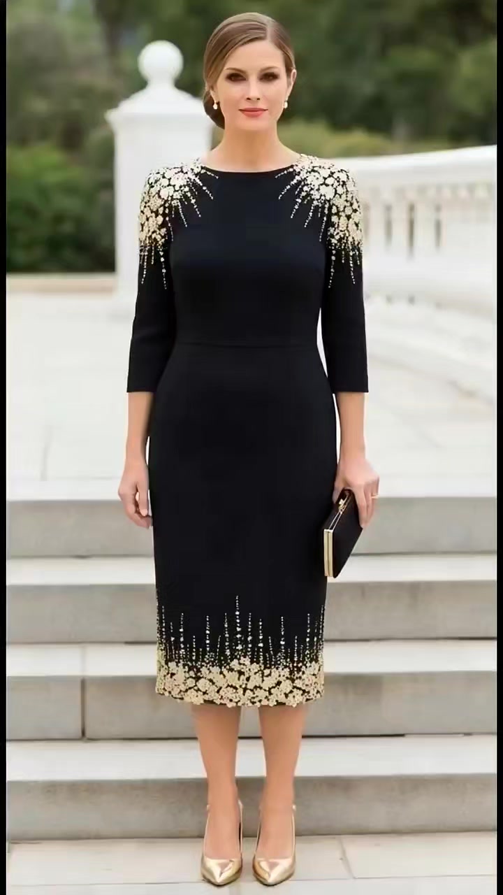 black and gold mother of the groom dresses Bride | Elegant & Timeless Styles for Every Celebration | VIBE Walk explode