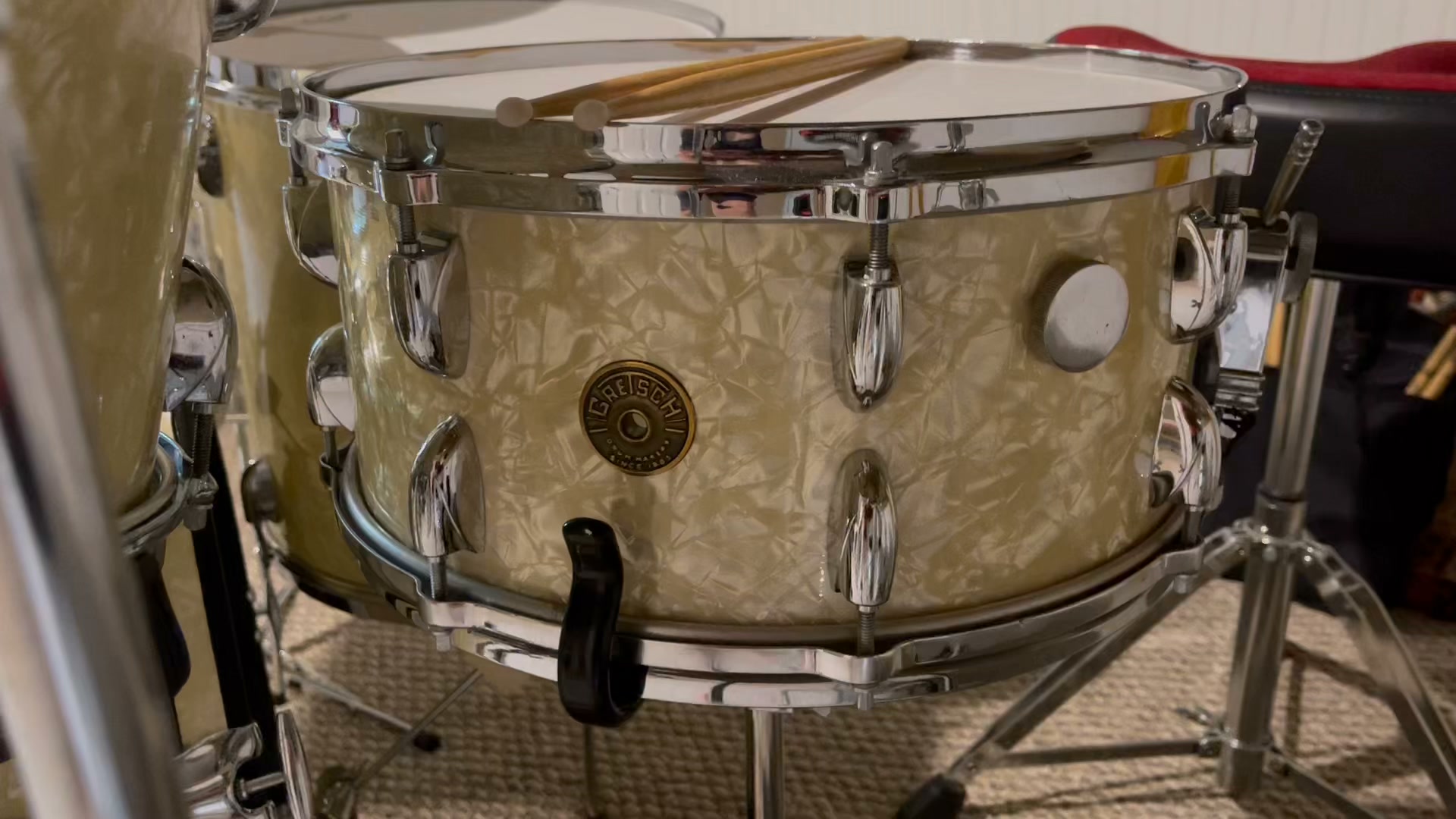$349 Gretsch 13x6” Snare Drum. Barely used like new condition