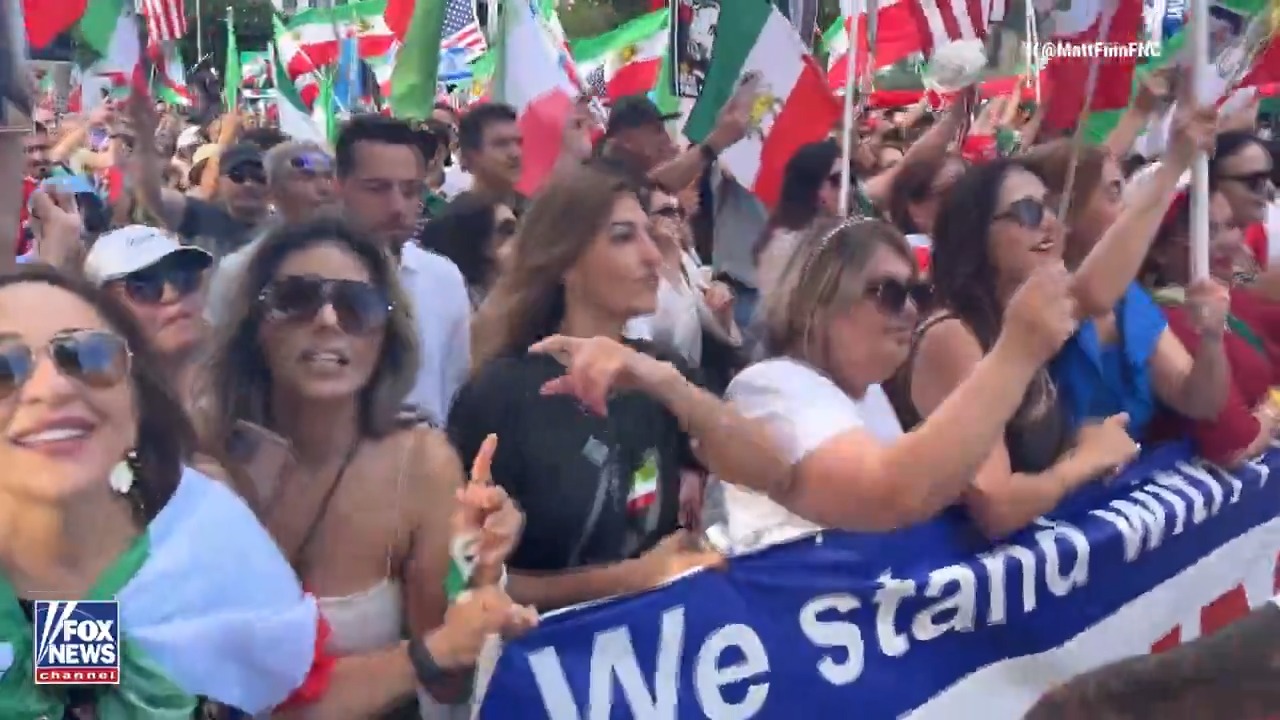 Large crowds were seen dancing in the streets of Los Angeles to
