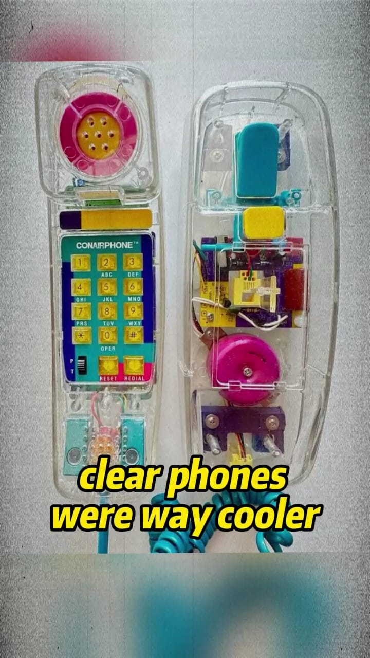 We didn’t need smartphones—clear phones were way cooler. #nostalgia # ...