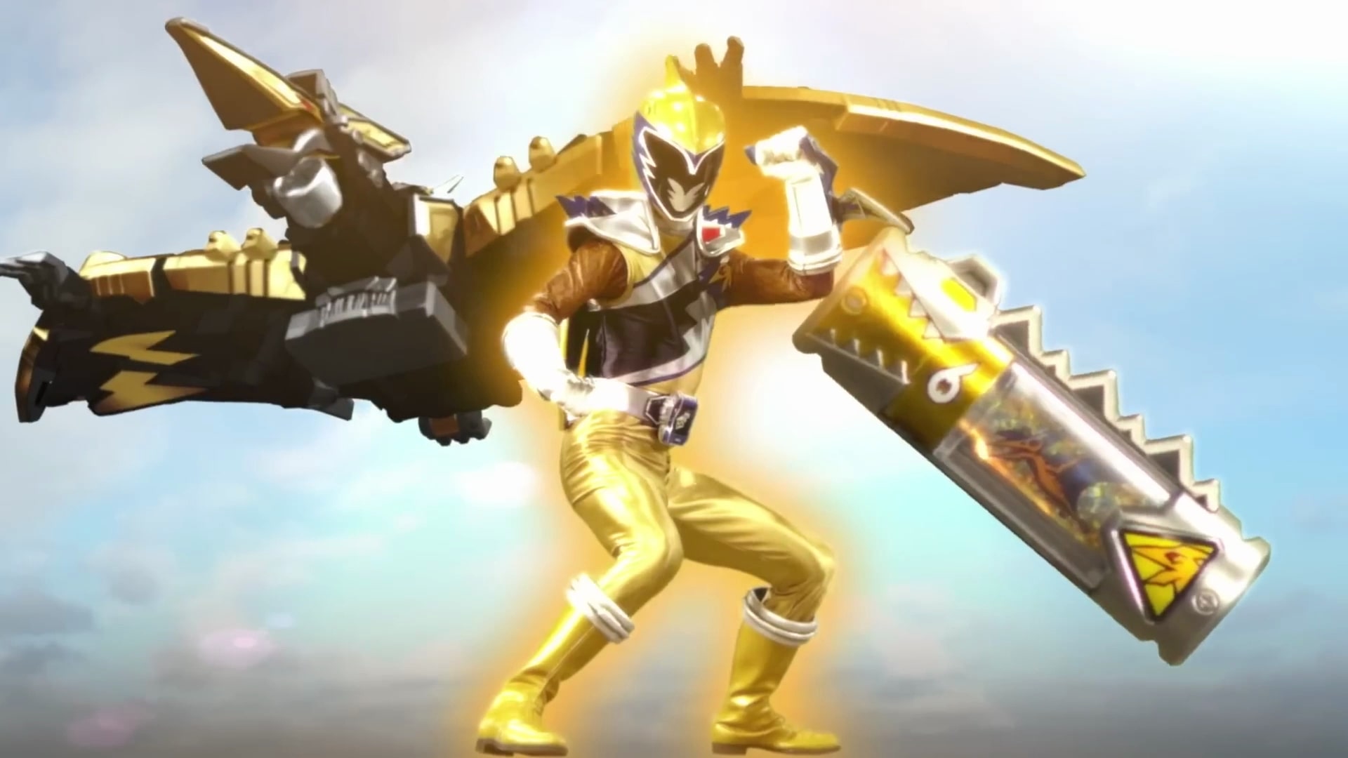 Enter Gold Dino Charge Ranger! 💛💛💛 #PowerRangers #DinoCharge