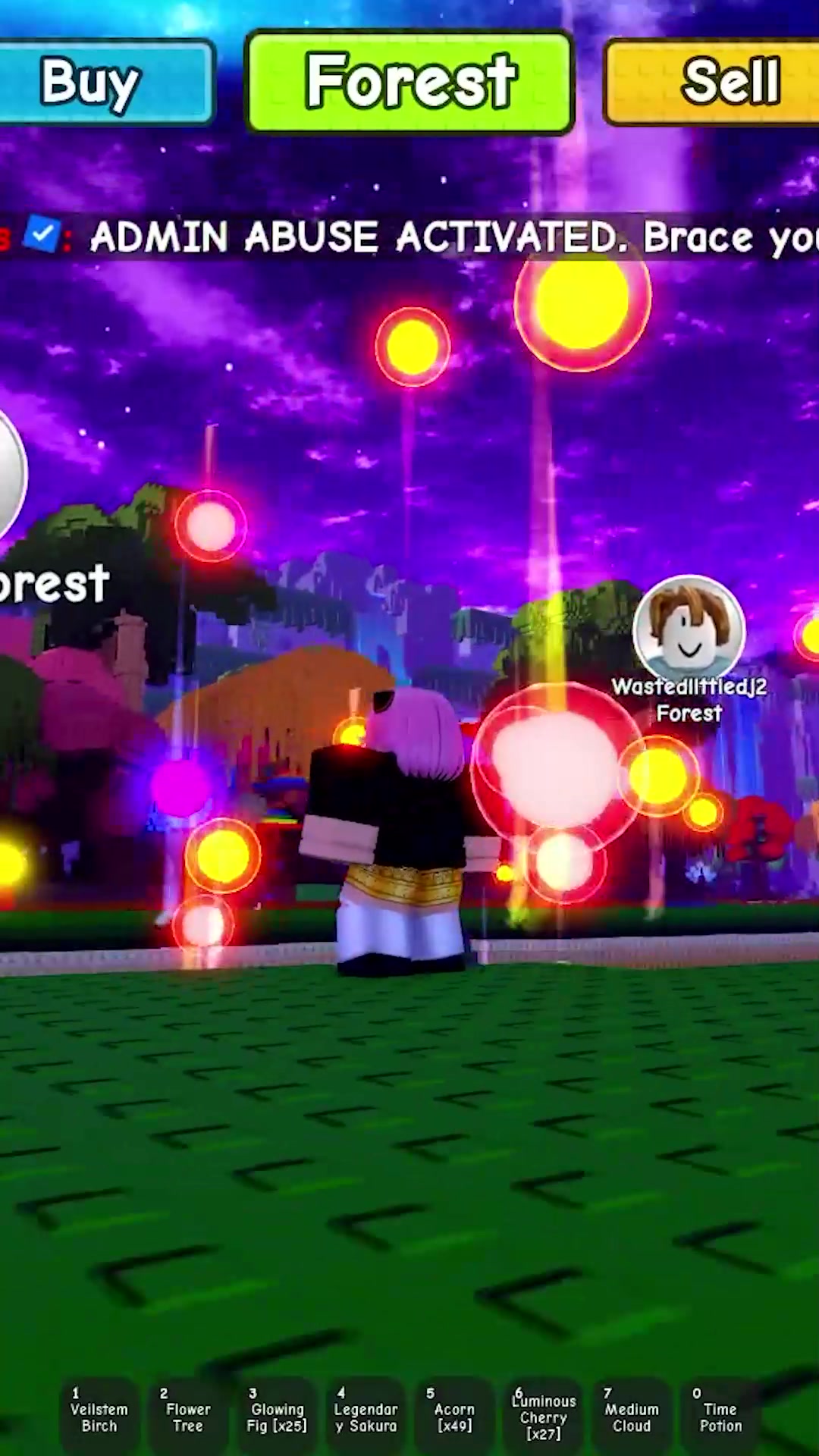 New Admin Abuse and SECRET CODES #roblox #superforest #growagarden ...