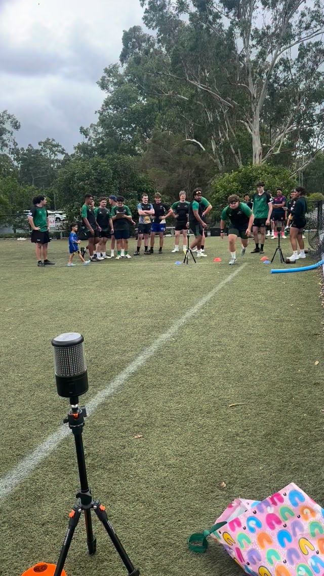 @foregroundperformance sprint testing with our @sunnybankrugby Colts ...