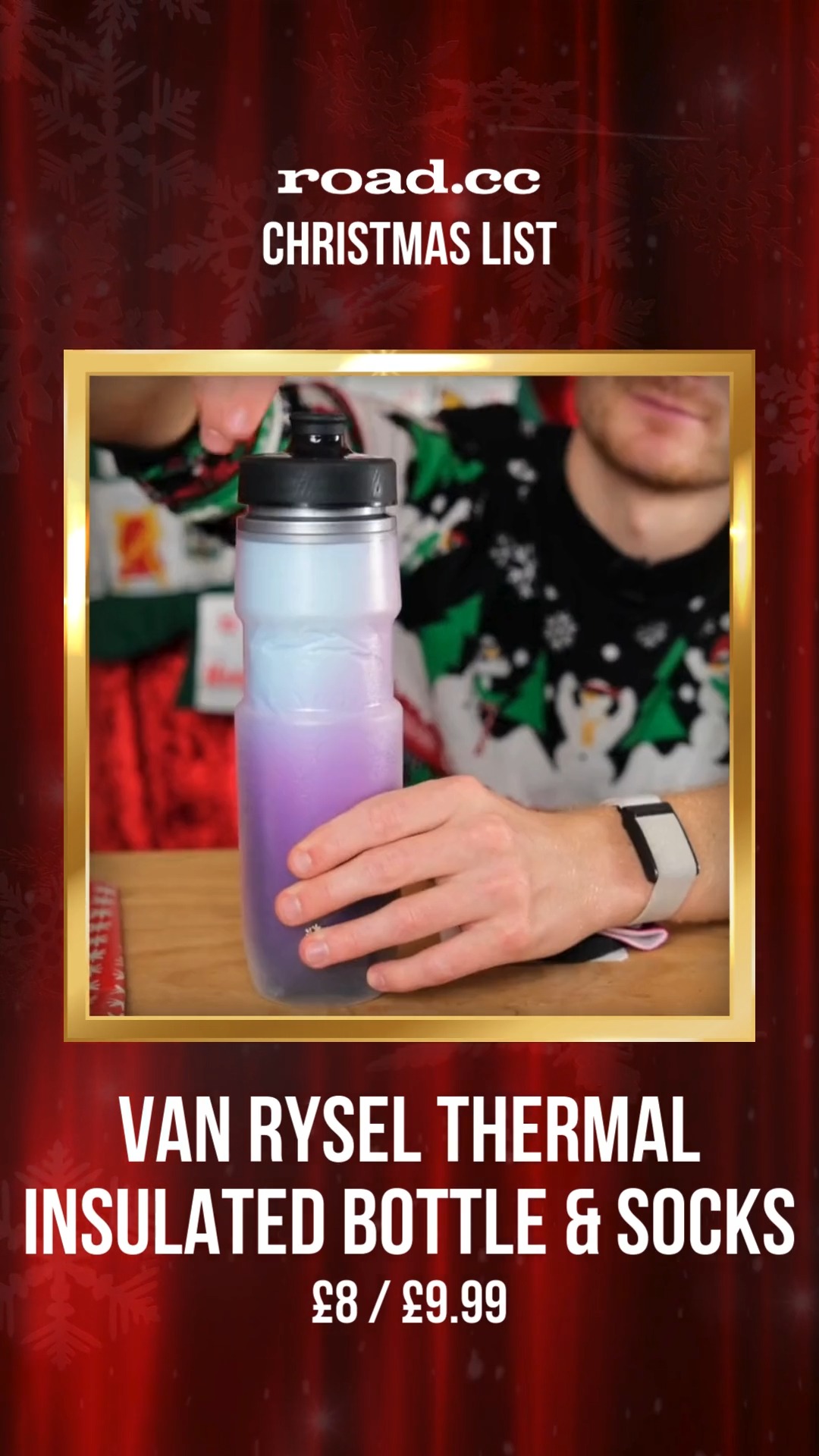 road.cc Christmas list 🎅📝, Van Rysel Thermal Insulated Bottle (or socks if you're looking for a classic), You don't know what you're missing if you haven't tried an insulated bottle. Cold drinks stay