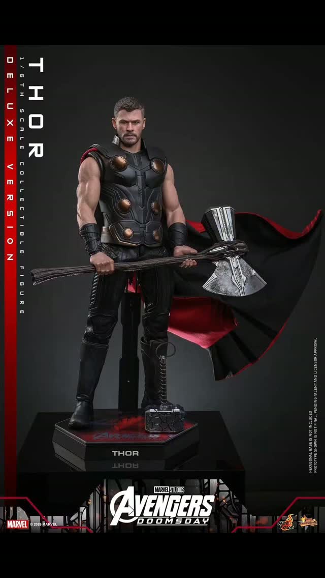Follow Toymigos) Hot Toys 1/6 scale Avengers Doomsday Thor deluxe