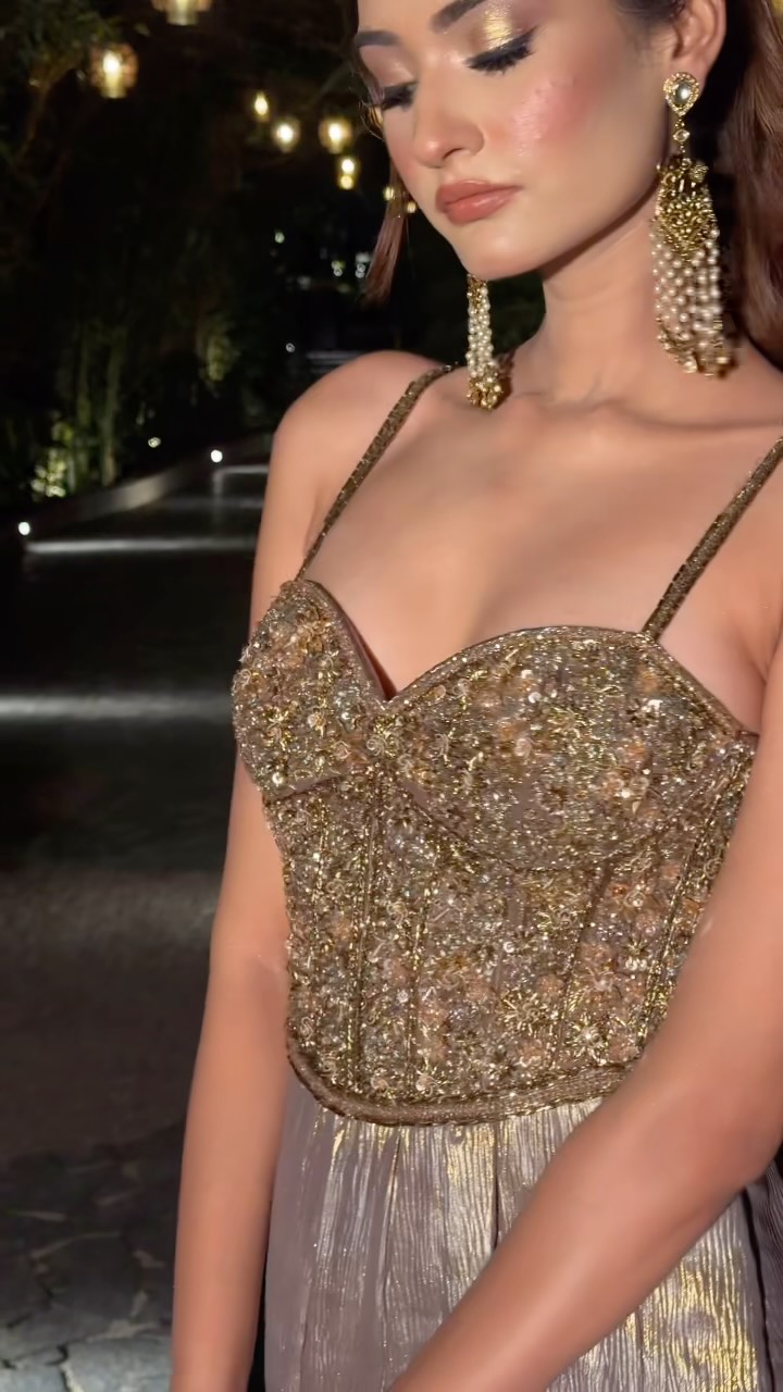drenched in glitter dress to impress ✨ Made mesmerize. ✨, A dreamy silhouette shimmer, intricate embellishments, and effortless elegance this gown is your cue to make every entrance unforgettable. 💫, Ready to find the 2021Spring