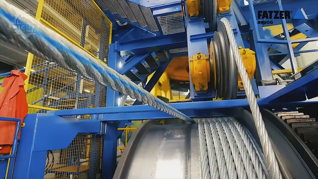 กระบวนการผลิตลวดสลิงและทำหัวสลิงขนาดใหญ่แบบต่างๆ 00:21 FATZER AG - WIRE ...