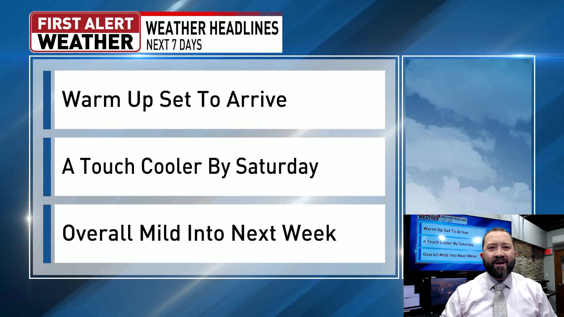 2/4/26 Wednesday evening forecast. Tracking a big warm up tomorrow with ...