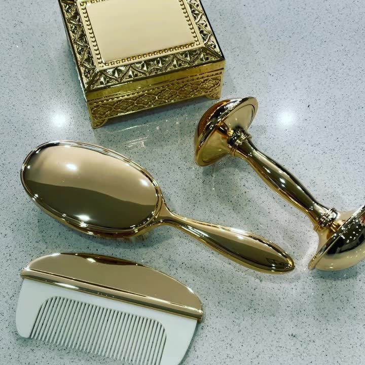 🤍 BAPTISM BRUSH SET, RATTLE & TRINKET BOX 🤍 A beautiful addition to our ...