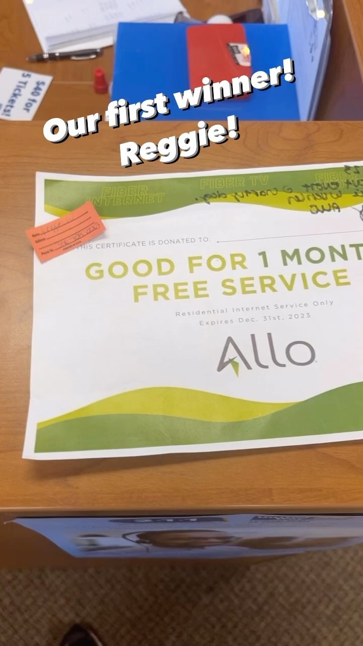 Congratulations to our first raffle winner! Reggie! She’s won 1 free ...