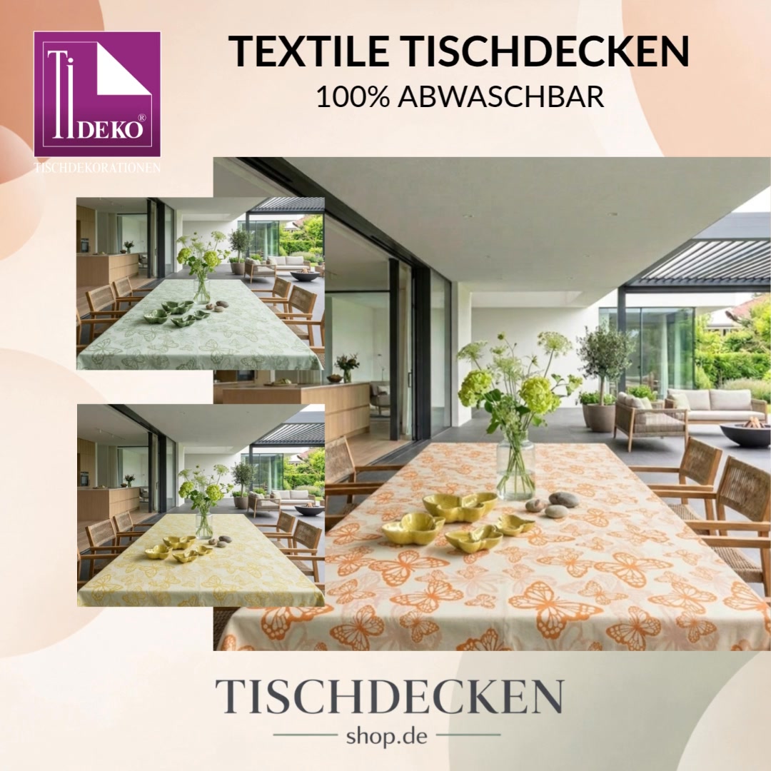 ☀️ Summer Vibes Loading... 🦋✨, Stell dir vor: Ein lauer Sommerabend, gute Freunde, leckeres Essen... und ein perfekt gedeckter Tisch mit unseren neuen Schmetterlings-Tischdecken. 😍, Das detailreiche