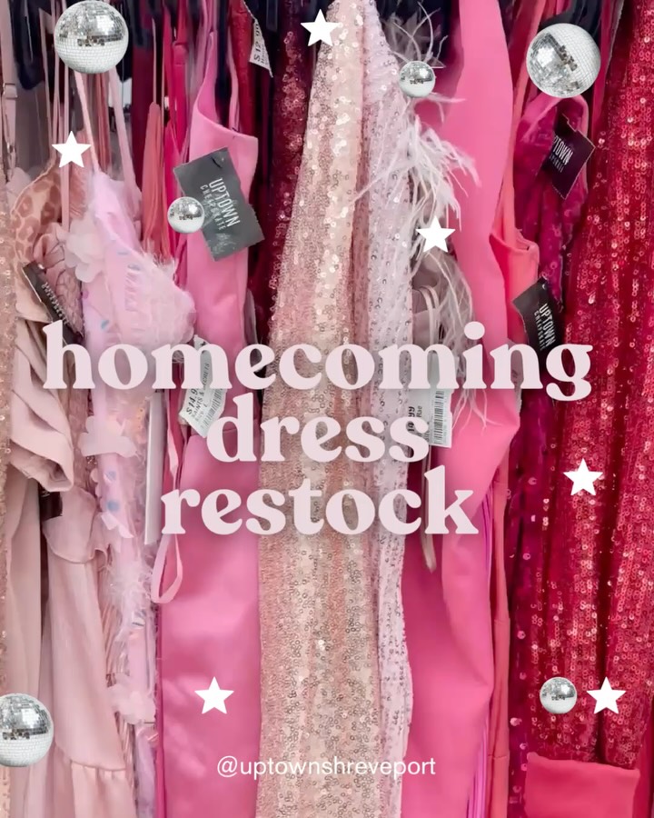 shreveport homecoming dresses We just stocked up on hoco + heels! Come find your dress, starting at only $14.99! #gentlyused #uptowncheapskate #shreveport #homecoming prom dresses