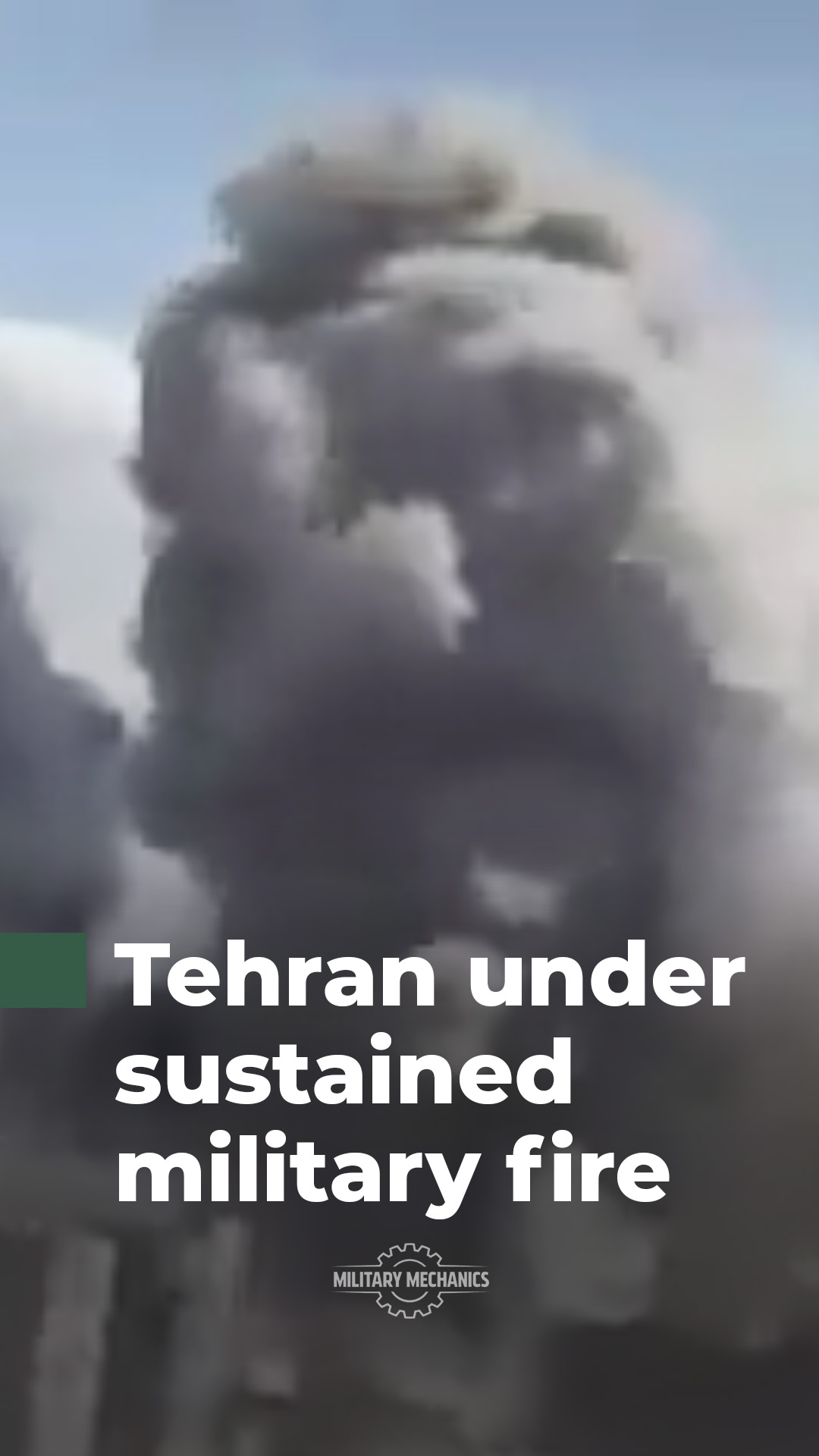 Explosions have been reported across Tehran as airstrikes continue to ...
