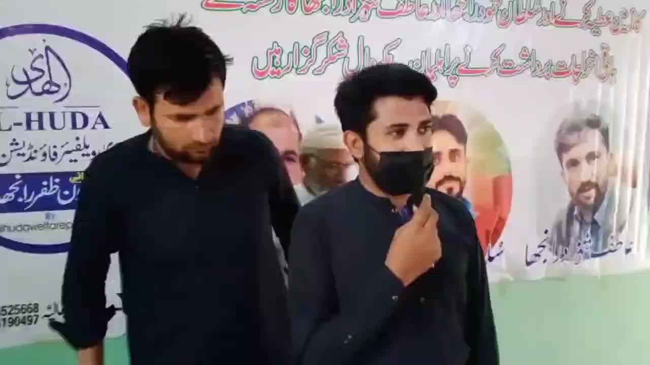 Our senior member Mr. Shahid Ranjha, speaking at the opening ceremony ...